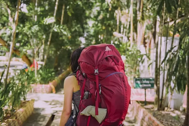Backpacker insurance Thailand - backpacker with travel bag in Thailand